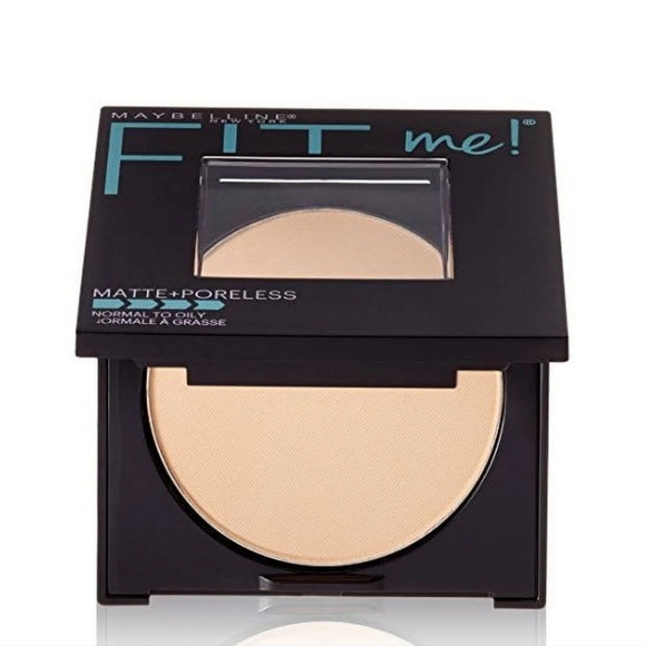 1 Maybelline Fit Me Matte Poreless Pressed Face Powder Makeup, Natural Beige - Picture 8 of 8